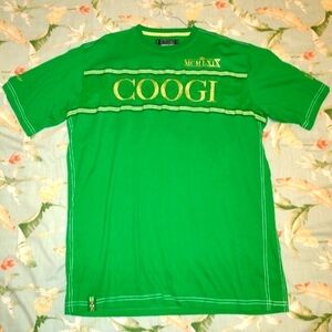 Kelly Green COOGI 2XLT Mens Long T-shirt w/ Gold Embroidery MCMLXIX Series
